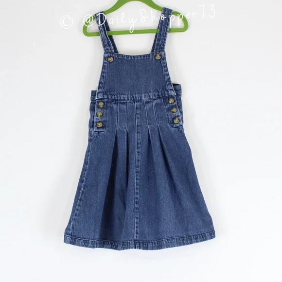 Chaps Dresses Chaps Girls Denim Pinafore Dress Poshmark
